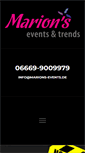 Mobile Screenshot of marions-events.de