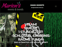 Tablet Screenshot of marions-events.de